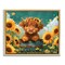 Stupell Industries Cute Happy Highland Cow Floating Frame, design by Momart